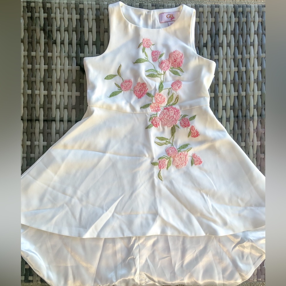 GB Girls Floral High Low Dress